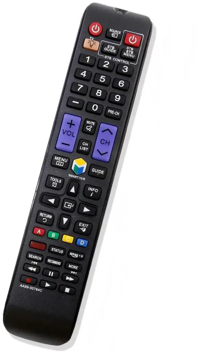 Alt view image 2 of 7 - AA59-00784C TV Remote Control for Samsung TV in Living Rooms or Rooms | Size approximately 7 x 2 x 1 in, Replacement Remote Compatible Models UN32F5500 UN32F5500AF UN32F5500AFXZA UN32F6300