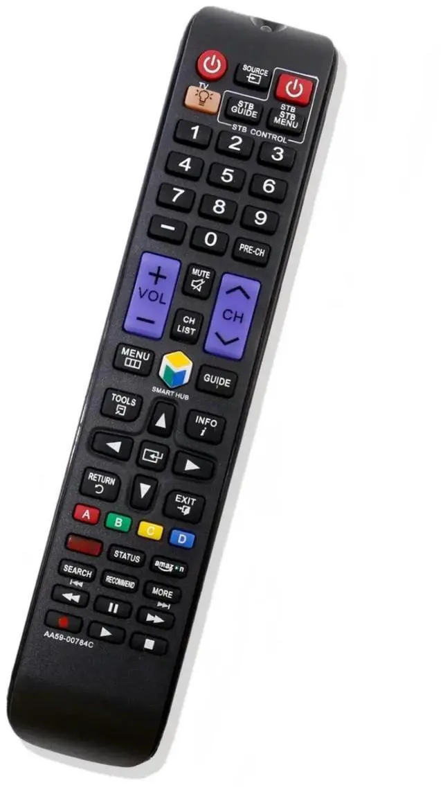 Alt view image 6 of 7 - AA59-00784C TV Remote Control for Samsung TV in Living Rooms or Rooms | Size approximately 7 x 2 x 1 in, Replacement Remote Compatible Models UN32F5500 UN32F5500AF UN32F5500AFXZA UN32F6300