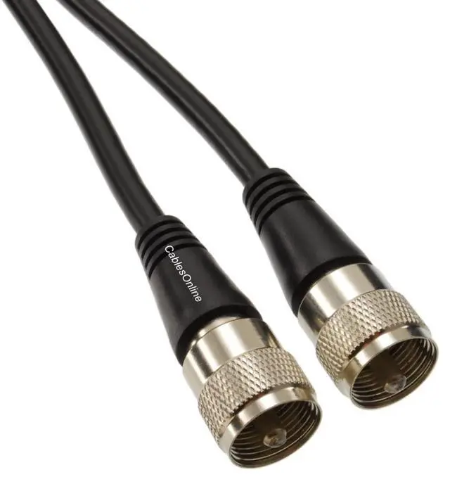 Alt view image 2 of 3 - CablesOnline, 4ft RG8X Coaxial UHF PL259 Male to UHF PL259 Male 50-Ohm Antenna Pure Copper Cable, R-U004C
