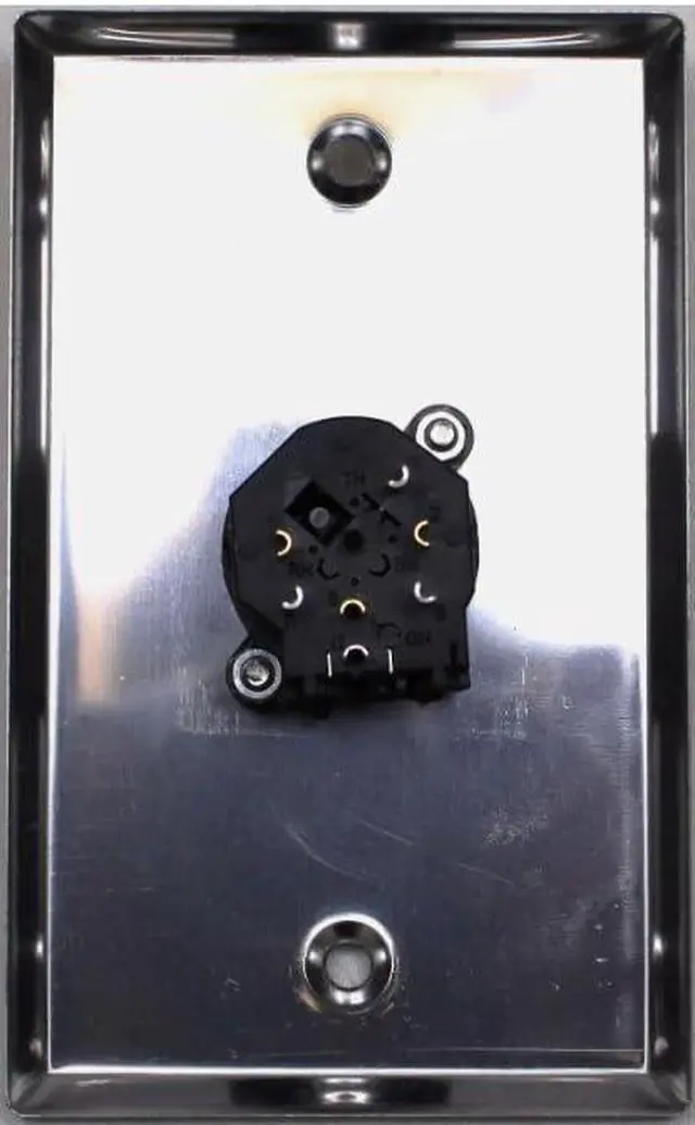 Alt view image 3 of 5 - (2) Two Single Wall Plates w/Single Genuine Neutrik NCJ6FI-S Combo 3-Pin F/1/4"
