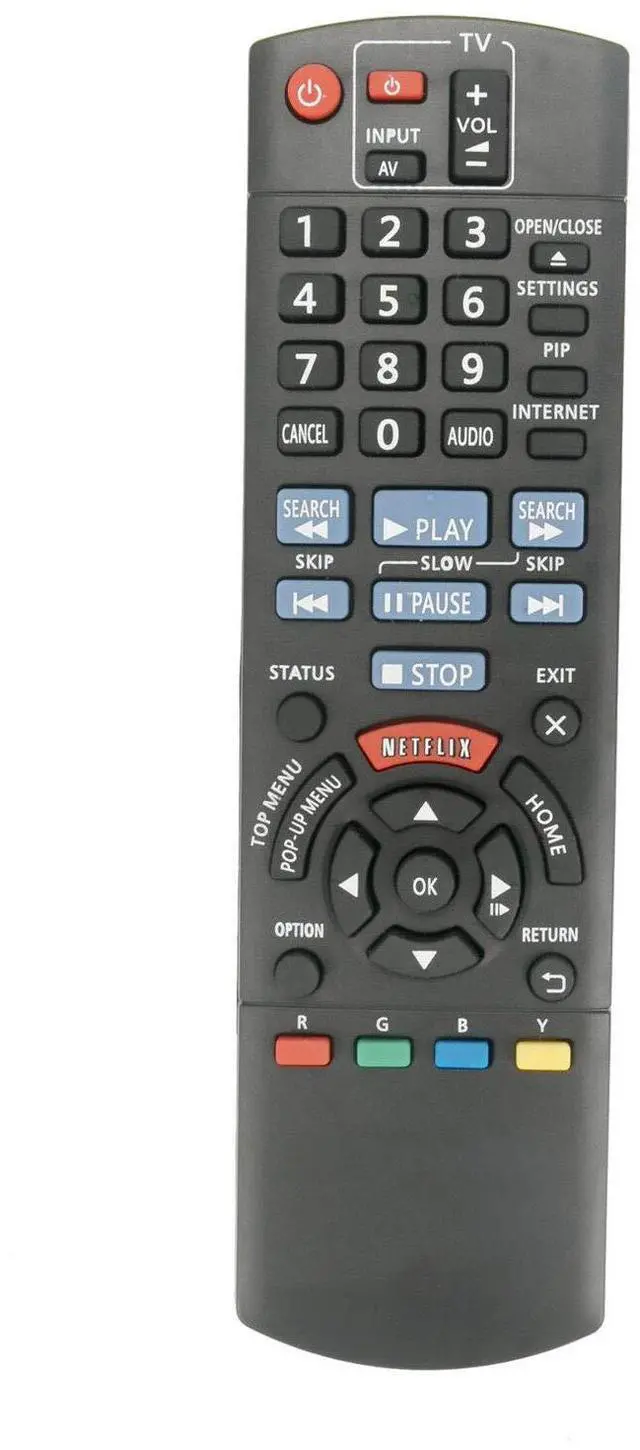 Main image of New N2QAYB000867 Replace Remote for Panasonic Blu-ray DMPBD79 DMP-BD89 DMP-BD79