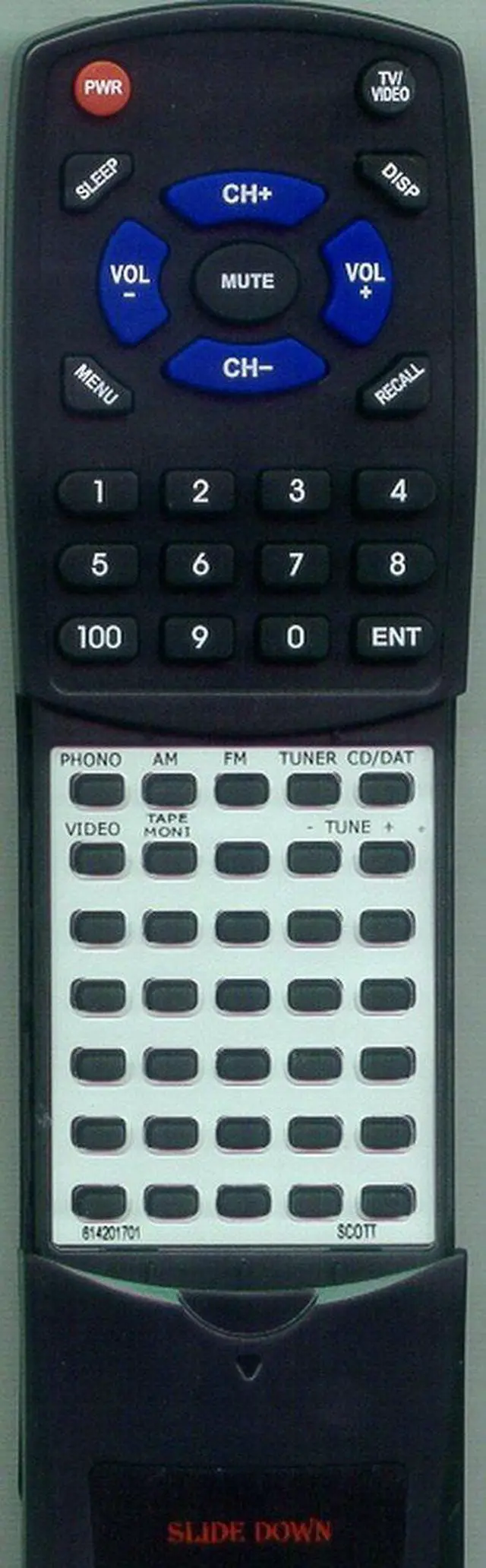 Main image of Replacement Remote Control for Scott 614201701, STA1510, A1610, SA231, RX310, STA1010