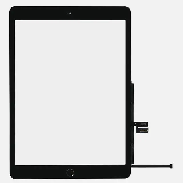 Main image of Touch Screen Digitizer Glass Lens Replacement for iPad 7 2019 7th 10.2" A2197 A2198 A2200 USA (Black + Home Button)