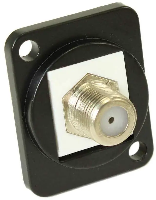 Main image of MyCableMart Wallplate: Coax/F-Type 2.5Ghz D-Series/Neutrik Panel Mount Connector