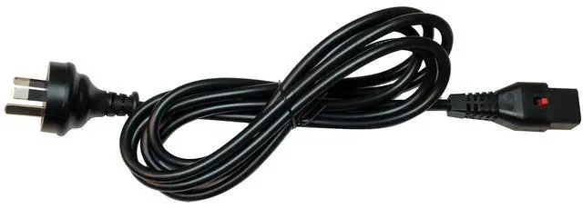 Alt view image 2 of 3 - Webber Australian (AS3112) Plug to C13-Locking Power Cord. 2.5 Meter (8'2") HO5VV-F3G Webber CL60118-LOCK