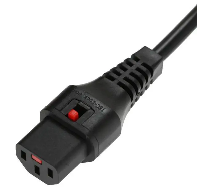 Alt view image 3 of 3 - Webber Australian (AS3112) Plug to C13-Locking Power Cord. 2.5 Meter (8'2") HO5VV-F3G Webber CL60118-LOCK