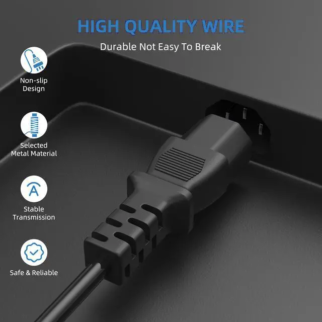 Alt view image 2 of 3 - AC Power Cord Cable Compatible with Fender Passport P-80 P-250 PD-150 Portable PA System