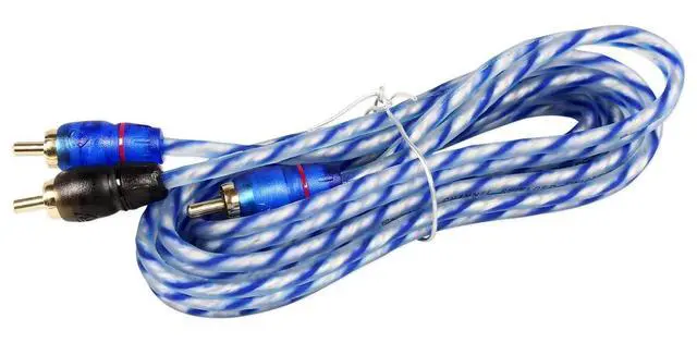 Alt view image 2 of 4 - RTR062 6' 2 Channel Twisted RCA Cable Pair, 100% Copper, 2-Pack | Split Pin Connectors, Oxygen Free, Noise Rejection, Color Coded Channels, High Grade Audiophile Interconnect, Triple Shielded