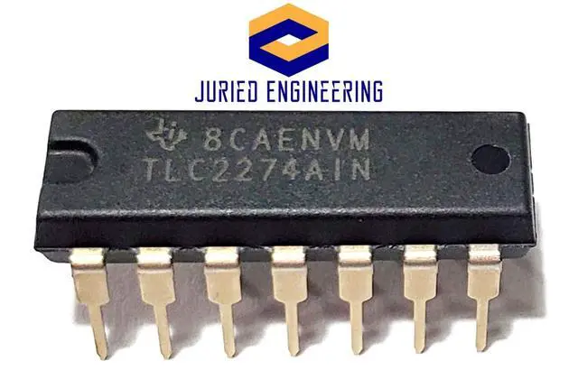 Alt view image 2 of 7 - TLC2274AIN TLC2274A TLC2274 Advanced LinCMOS Rail-to-Rail Quad Precision Operational Amplifier Op Amp Breadboard-Friendly IC DIP-14 (Pack of 5)