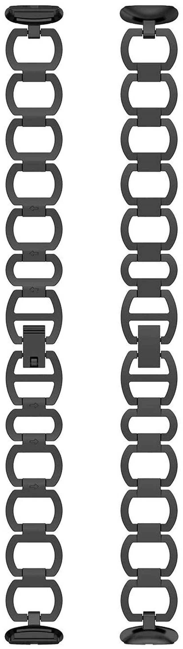 Alt view image 5 of 5 - Compatible with Fitbit Luxe Band Adjustable Stainless Steel Parker Link Bracelet Replacement Wristbands Classy Dressy Straps for Luxe Accessories for Women