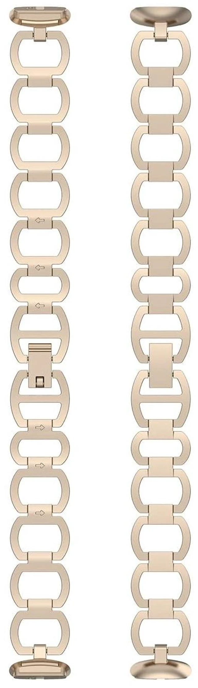 Alt view image 3 of 5 - Compatible with Fitbit Luxe Band Adjustable Stainless Steel Parker Link Bracelet Replacement Wristbands Classy Dressy Straps for Luxe Accessories for Women