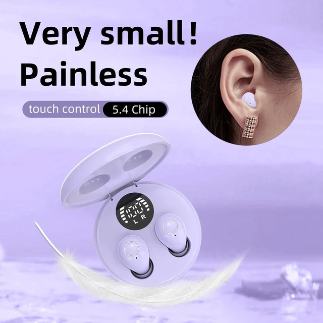 Alt view image 5 of 7 - Mini Invisible Small Earbuds for Small Ear Canals, Sleep, Work