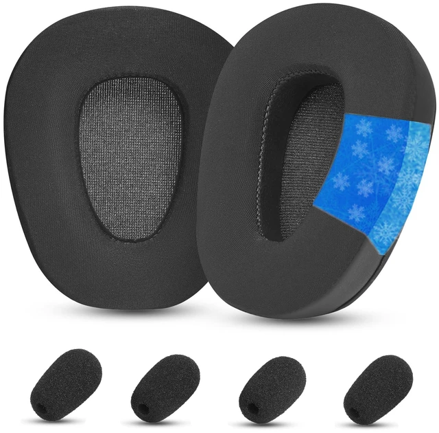 Main image of Cooling Gel Ear Pads for BlueParrott B650-XT S650XT Headset Gel-Infused Memory Foam Cushion with Breathable Ice Silk Fabric Replacement Earpads Cover B650XT-Black