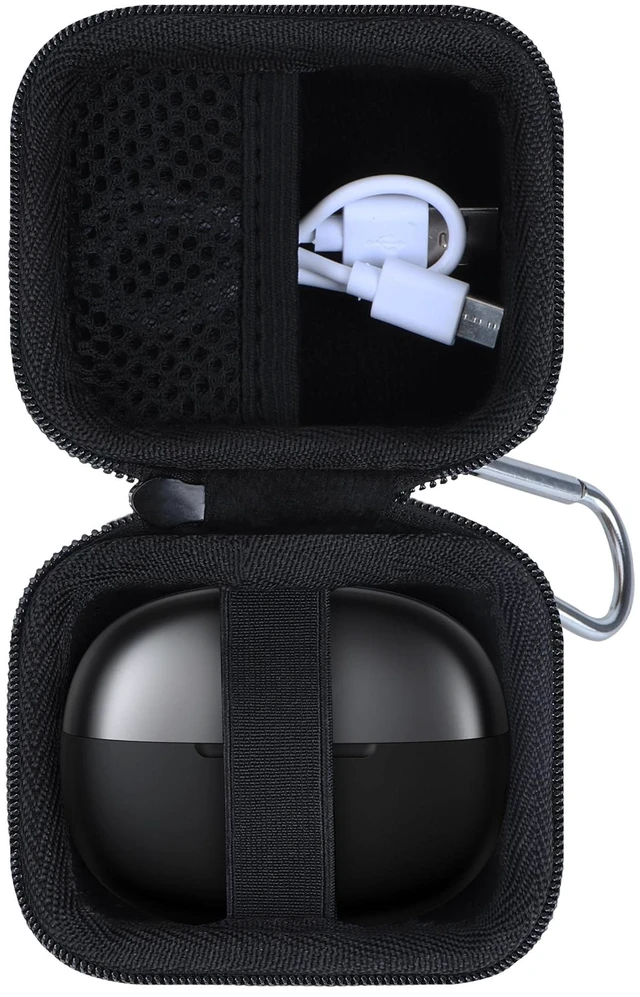 Main image of Case Compatible with SHOKZ OpenDots 2/ONE/Air Open-Ear Headphones Lightweight & Carry, Dustproof Storage, Travel Friendly, Portable for Daily Use, Black