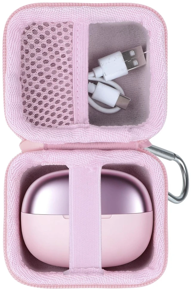 Main image of Case Compatible with SHOKZ OpenDots 2/ONE/Air Open-Ear Headphones Lightweight & Carry, Dustproof Storage, Travel Friendly, Portable for Daily Use, Pink