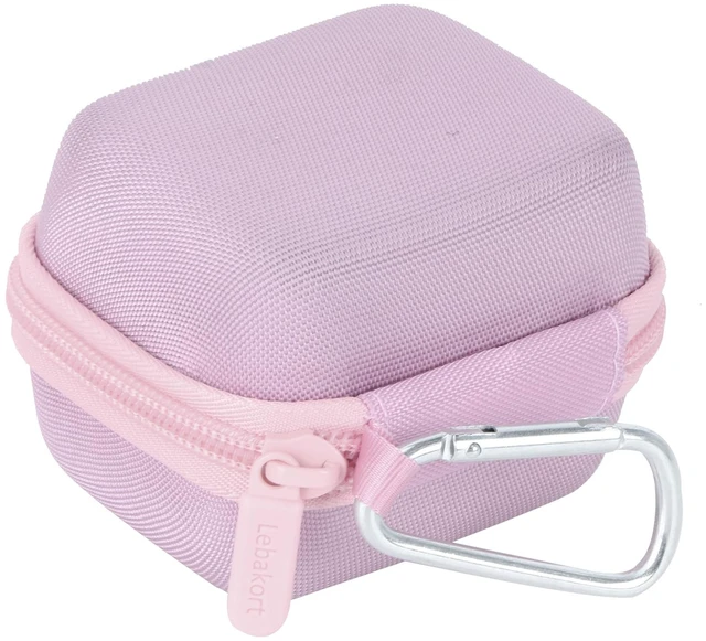 Alt view image 7 of 7 - Case Compatible with SHOKZ OpenDots 2/ONE/Air Open-Ear Headphones Lightweight & Carry, Dustproof Storage, Travel Friendly, Portable for Daily Use, Pink
