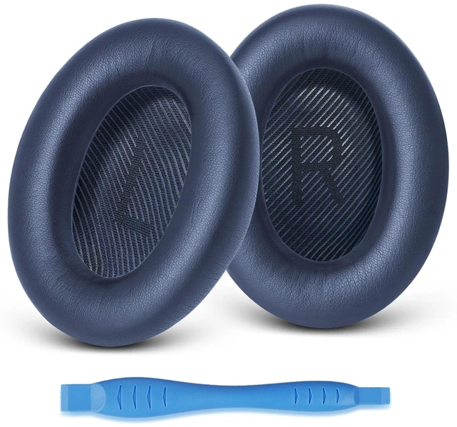 Main image of Ear Pads Cushions Replacement for Bose QC35 ii QC35, Earpads for Bose QuietComfort 35ii 35 Headphones with Protein Leather Noise Isolation Memory Foam (Midnight Blue)