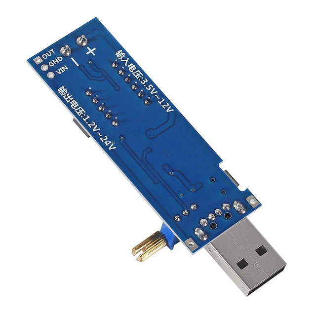 Alt view image 6 of 6 - 4pcs USB Buck Boost Converter 3.5V-12V to 1.2V-24V DC-DC Adjustable Step Up Step Down Power Supply Module Voltage Regulator 5V to 3.3V 9V 12V 18V 24V