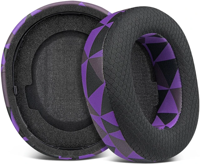 Main image of Mesh Earpads for Arctis Nova Pro Wireless/Nova Elite - Purple Black (Not Fit Nova Pro Wired), for SteelSeries Arctis Nova Pro (Wireless/Omni), Arctis Nova Elite Headphones