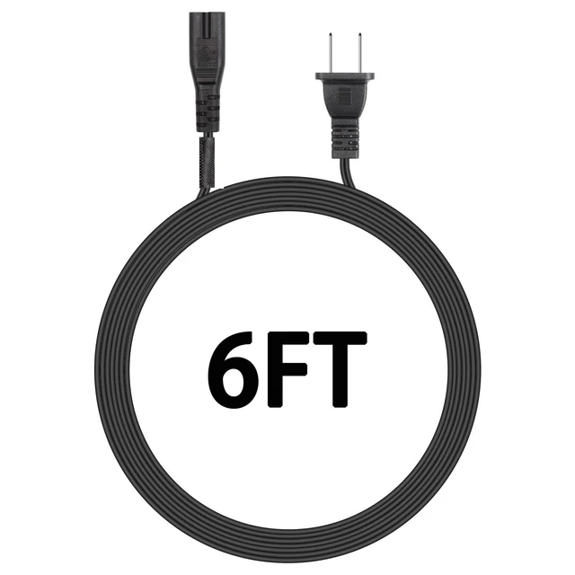 Alt view image 6 of 6 - 6FT 2 Prong Power Cable for NOCO,BONAI,EBL Smart Battery Charger Power Cord 6FT 2 Prong Power Cable