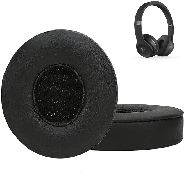 Main image of Lambskin Earpads Cushions for Beats Solo3/Solo2 A1796/B0534 Headphones with Noise-Cancellation Memory Foam (Black)