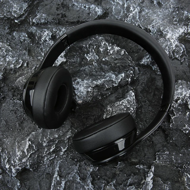 Alt view image 4 of 7 - Lambskin Earpads Cushions for Beats Solo3/Solo2 A1796/B0534 Headphones with Noise-Cancellation Memory Foam (Black)