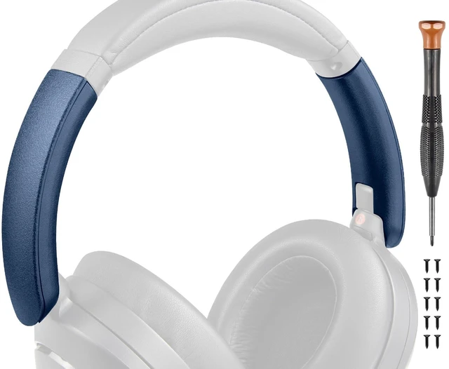 Main image of Headband Side Cover Slider Outer & Inner for Sony WH-XB910, XB910N Extra Bass Noise Cancelling Headphones(Do Not Fit WH-XB900N), Replacement Head Band Repair Part Accessories Kit - Blue