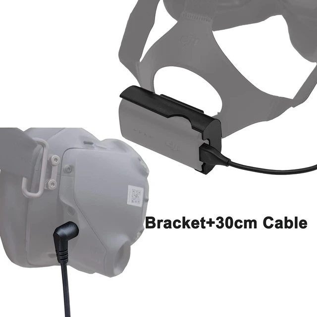 Alt view image 2 of 7 - Power Cable and Battery Bracket for DJI FPV Goggles V2 Combo Battery Clip Holder and Charging Cable for FPV Combo Goggles Accessories (Not for AVATA Goggles 2)