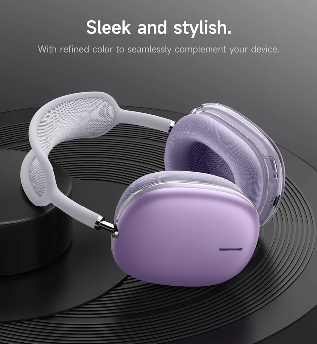 Alt view image 2 of 6 - for AirPods Max Case, TPU Anti-Scratch Ear Cups Cover for Apple AirPods Max - Purple