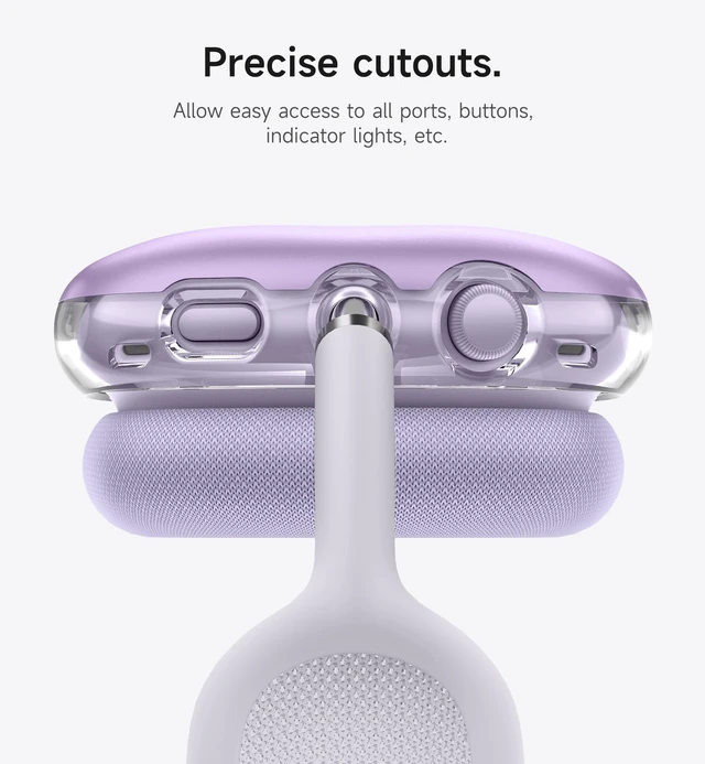Alt view image 4 of 6 - for AirPods Max Case, TPU Anti-Scratch Ear Cups Cover for Apple AirPods Max - Purple
