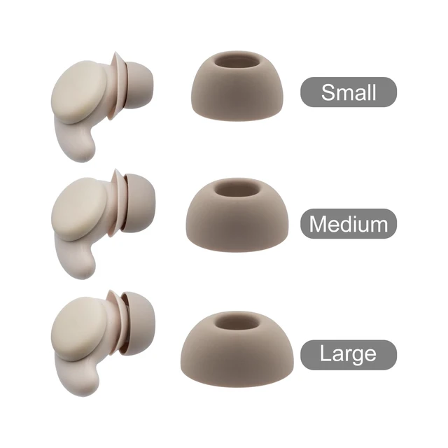 Alt view image 6 of 6 - Replacement Ear Tips for Soundcore Sleep A20 / A30 Earbuds Soft Silicone Eartips, 3 Pairs (S/M/L)