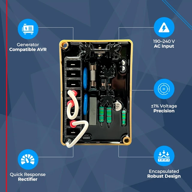 Alt view image 2 of 7 - AVR SE350 Automatic Voltage Regulator Control Module for Generator Genset with!