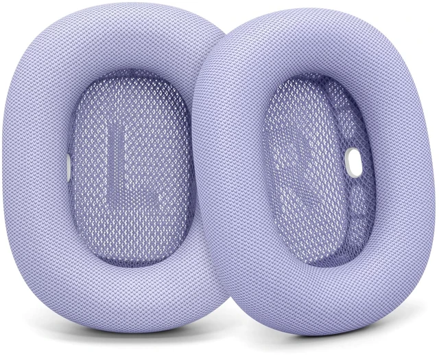 Main image of Ear Cushions Replacement for AirPods Max 1 & 2 Headphones Air Pod Max Pads Protein Leather Ear Cups for Apple Over-Ear Headphones Sweatproof (Purple)