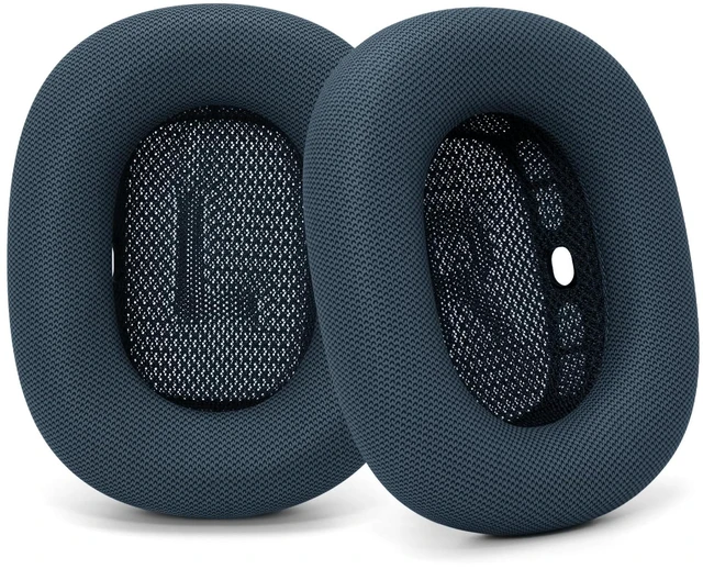 Main image of Ear Cushions Replacement for AirPods Max 1 & 2 Headphones Air Pod Max Pads Protein Leather Ear Cups for Apple Over-Ear Headphones Sweatproof (Midnight)