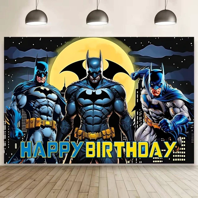 Main image of Wall Decor Backdrop for Bat Birthday Decorations, Bat Birthday Banner for Kids Party Supplies (5x3ft)