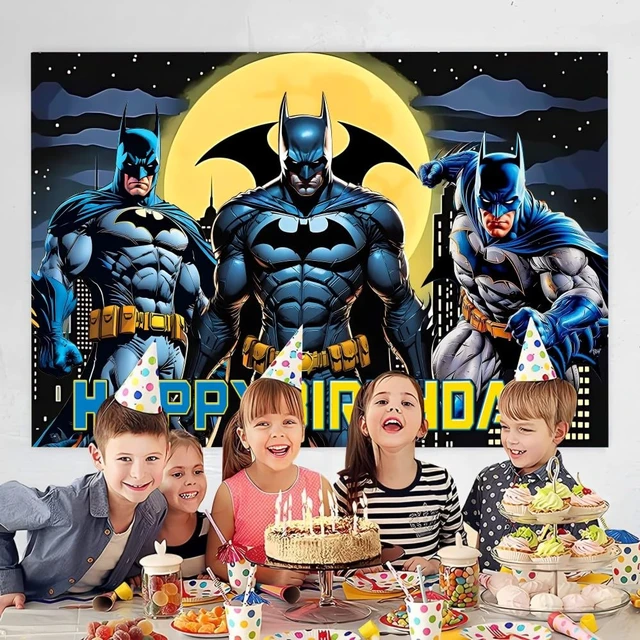 Alt view image 2 of 4 - Wall Decor Backdrop for Bat Birthday Decorations, Bat Birthday Banner for Kids Party Supplies (5x3ft)