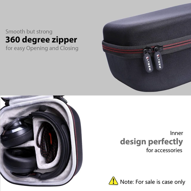 Alt view image 3 of 4 - LTGEM Hard Case for JBL Quantum 100M2/100/One/250/300/810 Gaming Headphones Fits JBL Quantum 100M2/One/50/100/200/250/300/400/600/610/800/810 Wired Over Ear Gaming Headphones
