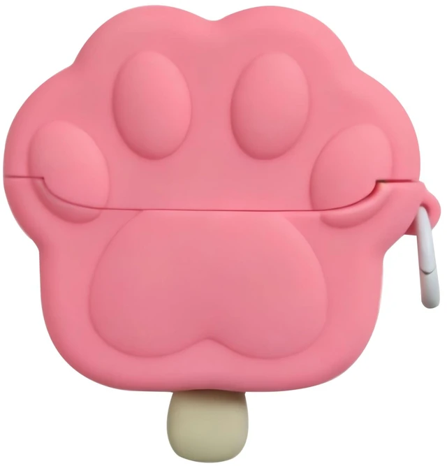 Main image of for Samsung Galaxy Bud 3 Pro Case/Buds3/Buds 3 FE, Creative Cute Pink Cat Paw Icecream Silicone Shockproof Protective Cover Headphone Earphone EarPods Case Accessories -Kitty Paw