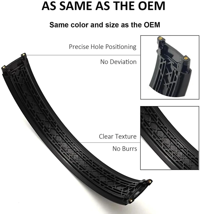 Alt view image 3 of 7 - 2 Sets Studio Pro Headband Replacement Parts & Replacement Hinge Compatible with Beats Studio Pro and Studio 3 Headphones, Studio Pro Replacement Headband Metal Repair Parts (Black)