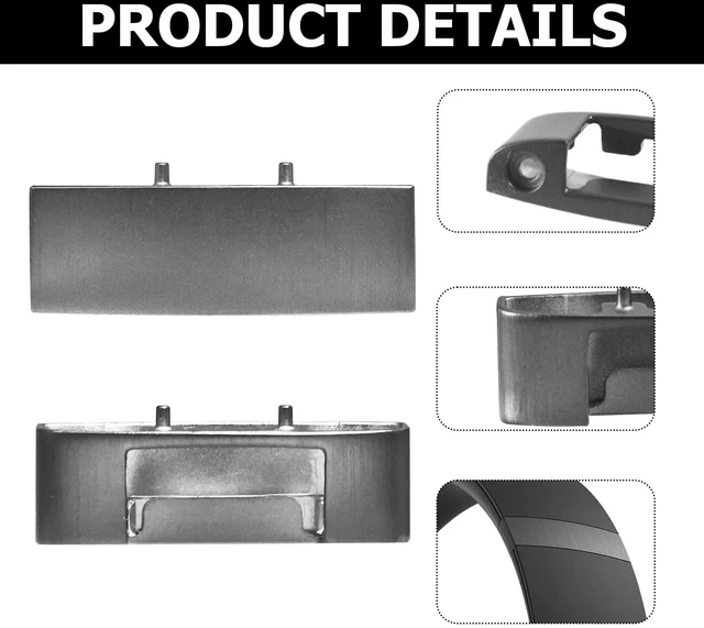 Alt view image 4 of 7 - 2 Sets Studio Pro Headband Replacement Parts & Replacement Hinge Compatible with Beats Studio Pro and Studio 3 Headphones, Studio Pro Replacement Headband Metal Repair Parts (Black)
