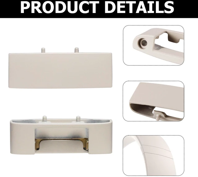 Alt view image 4 of 7 - 2 Sets Studio Pro Headband Replacement Parts & Replacement Hinge Compatible with Beats Studio Pro and Studio 3 Headphones, Studio Pro Replacement Headband Metal Repair Parts (Sandstone)