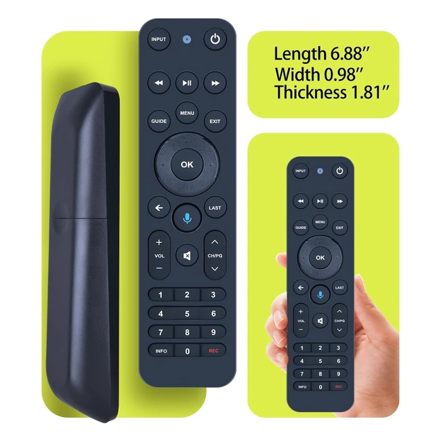 Alt view image 5 of 6 - Voice Replacement Remote Control for Verizon FiOS TV All in One, Compatible with MG3-R32140B & VRC4100 BLE