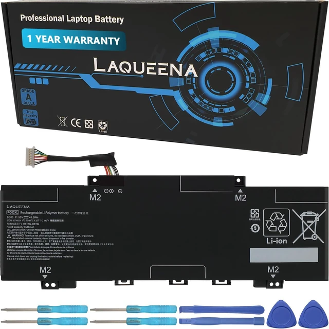 Main image of PC03XL 43.3Wh Laptop Battery Compatible with HP Pavilion x360 14 Convertible PC 14-DY 14-CD 14-DH 14-DW 14-BA 15-ER Series PC03043XL M24648-005 HSTNN-OB1W M24421-AC1 M24421-271 TPN-DB0E