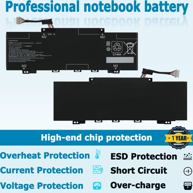 Alt view image 3 of 7 - PC03XL 43.3Wh Laptop Battery Compatible with HP Pavilion x360 14 Convertible PC 14-DY 14-CD 14-DH 14-DW 14-BA 15-ER Series PC03043XL M24648-005 HSTNN-OB1W M24421-AC1 M24421-271 TPN-DB0E
