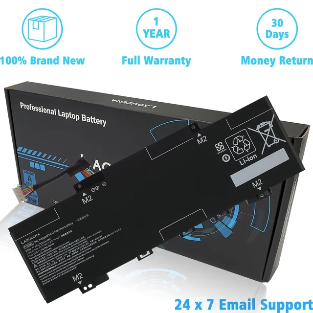 Alt view image 4 of 7 - PC03XL 43.3Wh Laptop Battery Compatible with HP Pavilion x360 14 Convertible PC 14-DY 14-CD 14-DH 14-DW 14-BA 15-ER Series PC03043XL M24648-005 HSTNN-OB1W M24421-AC1 M24421-271 TPN-DB0E
