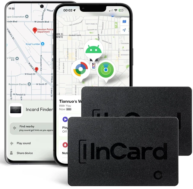 Alt view image 2 of 7 - Incard Wallet Tracker Card,Certified by Apple Find My & Gooles Find Hub Bluetooth Tracker, 1.7mm Wallet Finder, IP68 Waterproof Smart Card,5 Years Battery Life Item Finder for Passport-1PCS