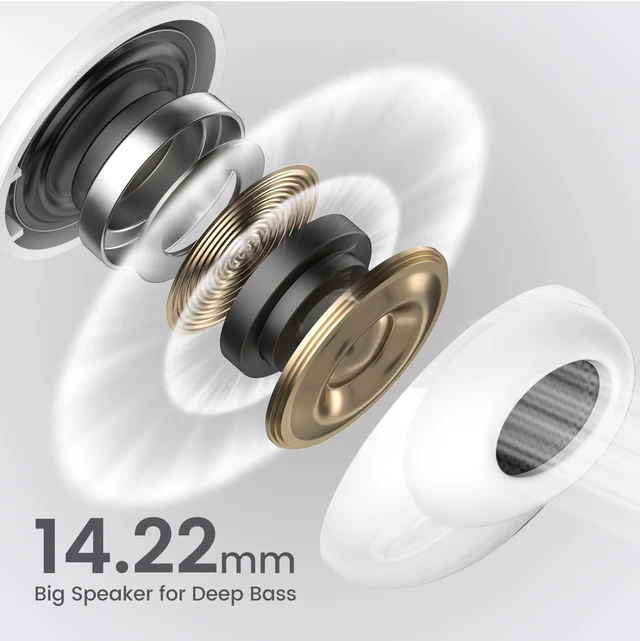 Alt view image 3 of 7 - Wireless Earbuds for Samsung Galaxy Ultra Comfort Bluetooth 5.4 Headphones Mini Semi in Ear Buds for iPhone, High-Fidelity Stereo Workout in Ear Earphones, IPX7 Waterproof, 4 ENC Mics for Clear Calls