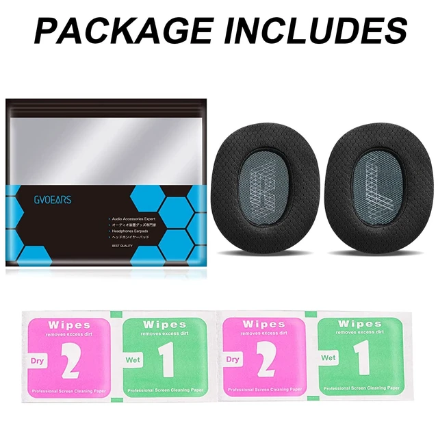 Alt view image 7 of 7 - GVOEARS Replacement Ear Pads for JBL Live 650/660BTNC E65BTNC Headphone, Ear Cushions Headset Earpads with Noise Cancelling Memory Foam