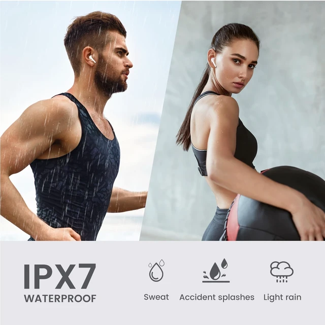 Alt view image 6 of 7 - Wireless Earbuds for Samsung Galaxy Ultra Comfort Bluetooth 5.4 Headphones Mini Semi in Ear Buds for iPhone, High-Fidelity Stereo Workout in Ear Earphones, IPX7 Waterproof, 4 ENC Mics for Clear Calls
