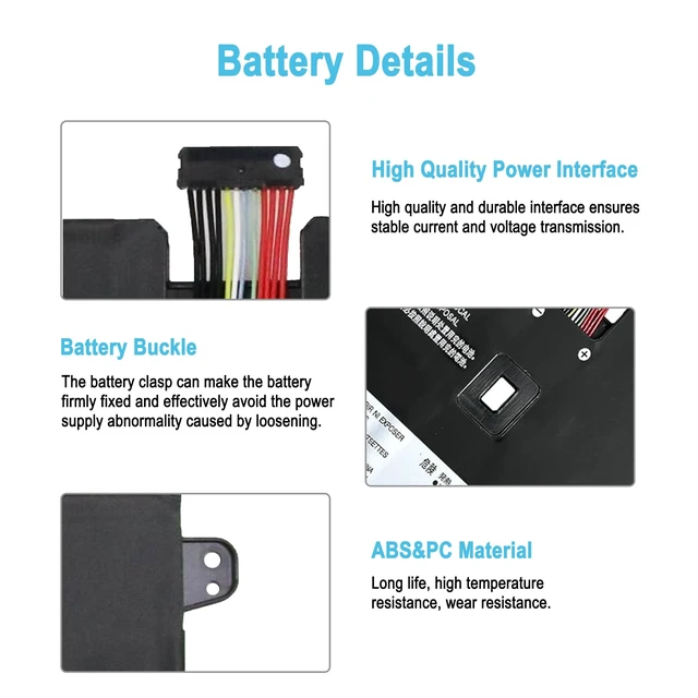 Alt view image 2 of 6 - L18C4PH0 L18M4PH0 Replacement Laptop Battery for Lenovo IdeaPad Yoga C940-14IIL 2019 Type 81Q9 Series Notebook 5B10W67180 5B10W67374 5B10T11585 5B10T11586 60Wh 7.68V 7820mAh 4-Cell